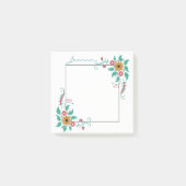 Kleurrijke bloemen op Lijst Post-it® Notes (Voorkant)
