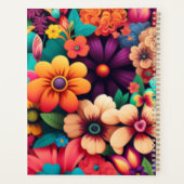 Kleurrijke  bloemen planner (Achterkant)