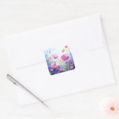 Kleurrijke Bloemen Stickers (Envelop)