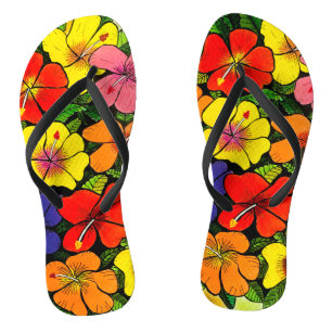 Kleurrijke Bloemen Teenslippers