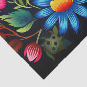 Kleurrijke Bloemen Tissuepapier (Detail)