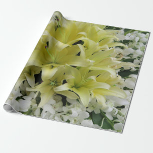kleurrijke+ bloemen, tuin+ kabouter, calla cadeaupapier
