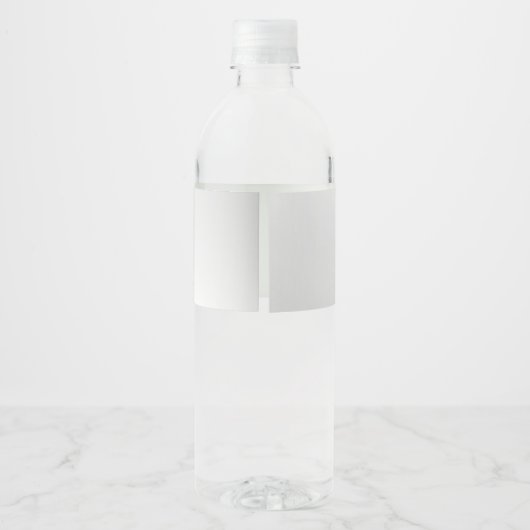 Kleurrijke bloemen van de bruiloft waterfles etiket (Achterkant)