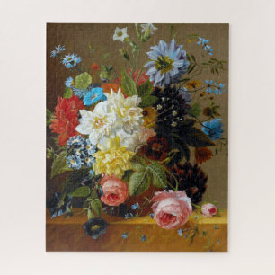 Kleurrijke  bloemen Vase Art Painting Legpuzzel