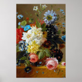 Kleurrijke bloemen Vase Art Painting Poster (Voorkant)