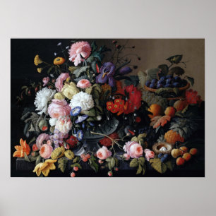 Kleurrijke  bloemen Vase Art Painting Poster