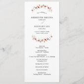 Kleurrijke Bloemen Wedding Flat Programma (Voorkant)