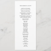 Kleurrijke Bloemen Wedding Flat Programma (Achterkant)