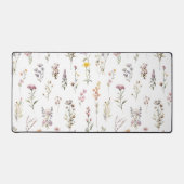 Kleurrijke bloemen, wilde bloemen, tuin bloemen bureaumat (Voorkant)