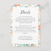 Kleurrijke bloemenbruiloft Details Behuizing Kaart (Voorkant)