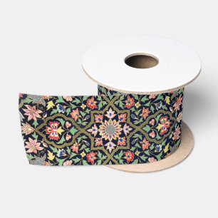 Kleurrijke bloemenindiaanse mandala patroon lint