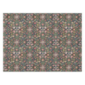 Kleurrijke  bloemenindiaanse mandala patroon tafelkleed (Voorkant (Horizontaal))