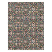 Kleurrijke  bloemenindiaanse mandala patroon tafelkleed (Voorkant)