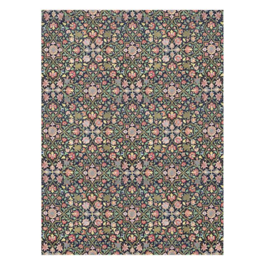 Kleurrijke  bloemenindiaanse mandala patroon tafelkleed (Voorkant)