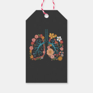 Kleurrijke Bloemenlongen Vector Illustratie cadeau Cadeaulabel