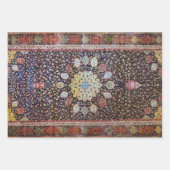 Kleurrijke bloemenmandala Perzische tapijt Inpakpapier Vel (Voorkant)