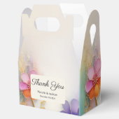 Kleurrijke bloemensieradendoos bedankdoosjes (Geopend)
