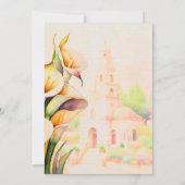 Kleurrijke Bloemenstad Rustieke Mexicaanse bruilof Kaart (Achterkant)