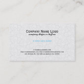 Kleurrijke bloemensuiker schedel & witte damasks 2 visitekaartje (Achterkant)