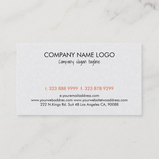 Kleurrijke bloemensuikerschedel 3 & witte achtergr visitekaartje (Achterkant)