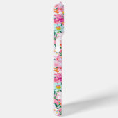 Kleurrijke bloementuin met monogram Case-Mate iPhone case (Achterkant / Rechts)
