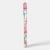 Kleurrijke bloementuin met monogram Case-Mate iPhone case (Achterkant / Links)