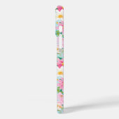 Kleurrijke Bloementuin Monogram Case-Mate iPhone Case (Achterkant / Links)