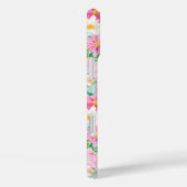 Kleurrijke Bloementuin Monogram Case-Mate iPhone Case (Achterkant / Rechts)