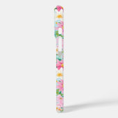 Kleurrijke Bloementuin Monogram Case-Mate iPhone Case (Achterkant / Links)