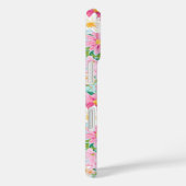 Kleurrijke Bloementuin Monogram Case-Mate iPhone Case (Achterkant / Rechts)