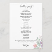 Kleurrijke Bloementuin Waterverf Handgeschilderd Programma (Achterkant)