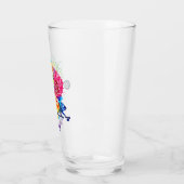 Kleurrijke bloeslieren glas (Links)