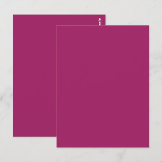 Kleurrijke Blok Huwelijksuitnodiging – Magenta Briefkaart (Voorkant / Achterkant)