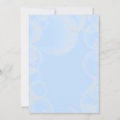 Kleurrijke Blue Bubble Blast Birthday Kaart (Achterkant)