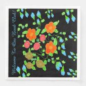 Kleurrijke Boek Club Papier servetten (Voorkant)
