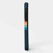 Kleurrijke bogen in retro-stijl Case-Mate iPhone case (Achterkant/links)