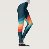 Kleurrijke bogen in retro-stijl leggings (Rechts)