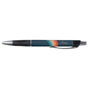 Kleurrijke bogen in retro-stijl pen