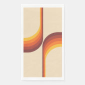 Kleurrijke bogen in retro-stijl servet (Voorkant)