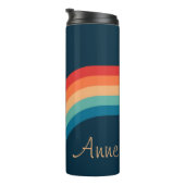 Kleurrijke bogen in retro-stijl thermosbeker (Geroteerd rechts)