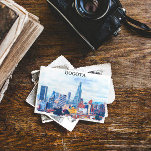 Kleurrijke Bogota Colombia stadsgezicht Briefkaart