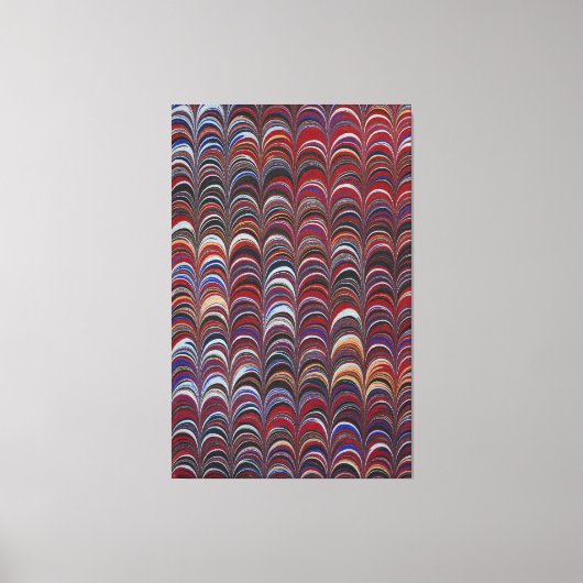 Kleurrijke Bohemian nautilus Canvas Afdruk (Voorkant)