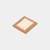 Kleurrijke Boho Aangepaste Chic Monogram Gepersona Post-it® Notes (Schuin)