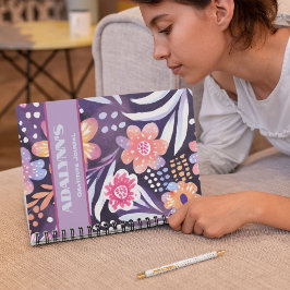 Kleurrijke Boho Bloemen Valentijnse Tieners Cadeau Notitieboek