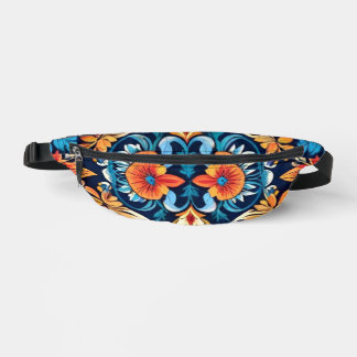 Kleurrijke Boho Bloemige Elegantie: Levendig Manda Heuptasje