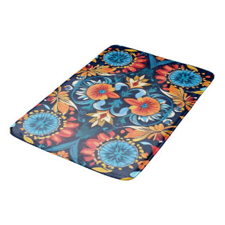 Kleurrijke Boho Bloemrijke Elegantie: Trillende Ma Badmat