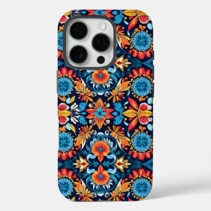 Kleurrijke Boho Bloemrijke Elegantie: Trillende Ma iPhone 16 Pro Hoesje