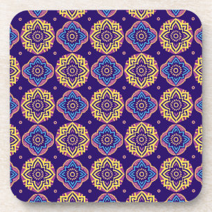 Kleurrijke Boho Chic Pattern Onderzetters - Set va