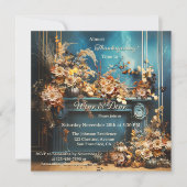 Kleurrijke Boho Chic Thanksgiving Dinner Party Kaart (Voorkant)