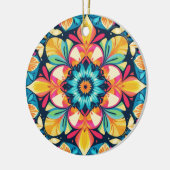 Kleurrijke Boho Decoratief Keramisch Ornament (Links)